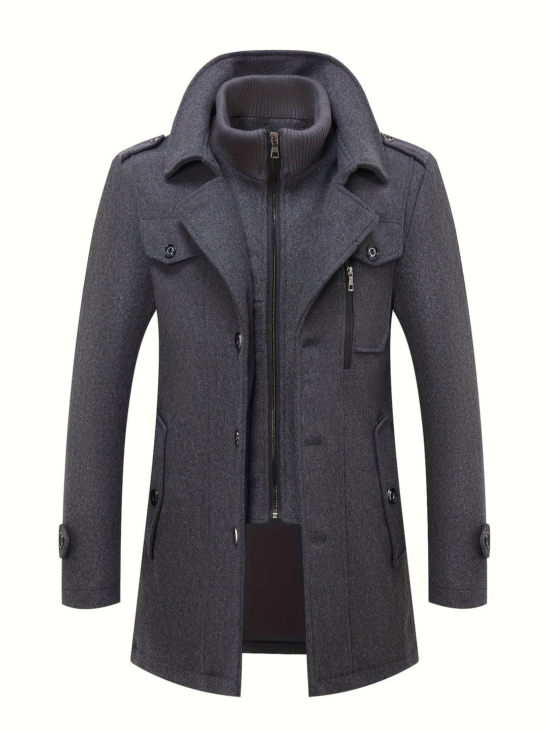 Men's Tweed Wool Coat