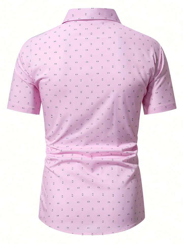 Men's Printed Button Shirt
