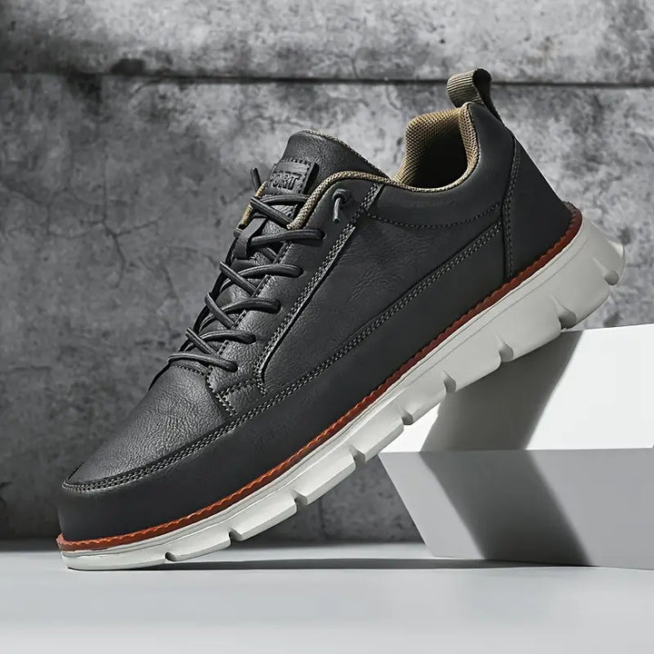 Leather Sneakers with Support
