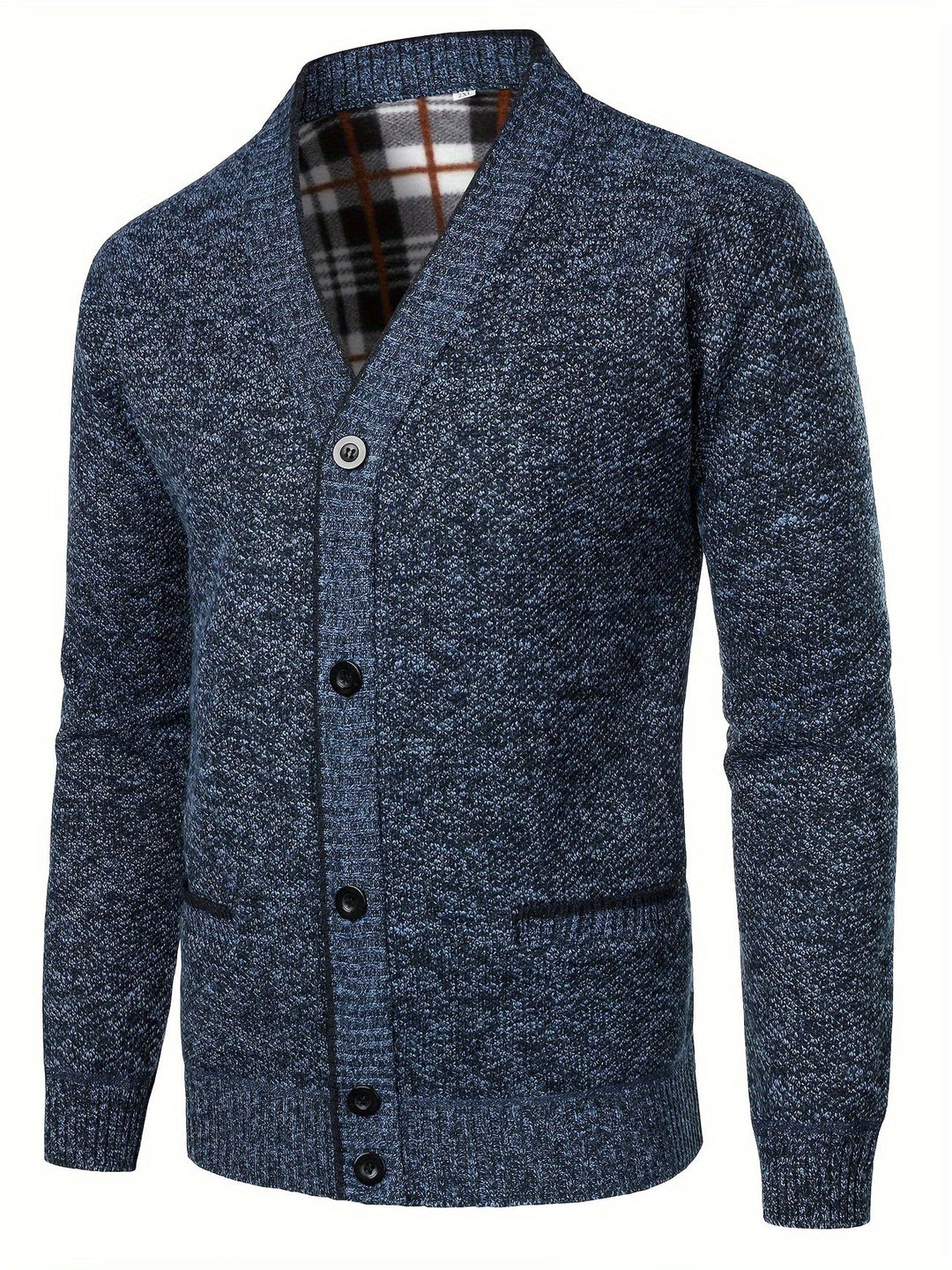 Men's Fleece V Neck Cardigan