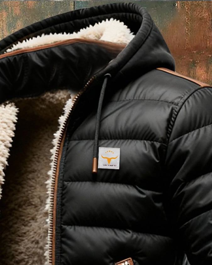 Men's Elegant Sherpa Quilted Jacket