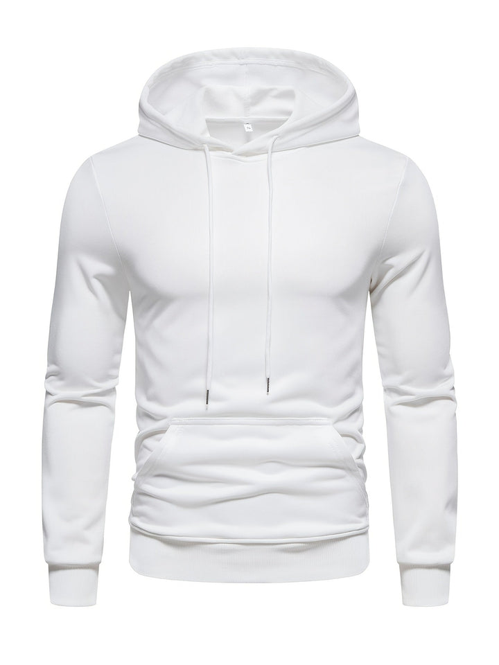 Men's Solid Drawstring Hoodie