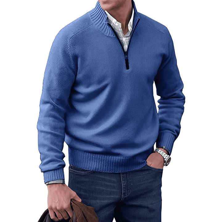 Men's Zippered Knit PUllover