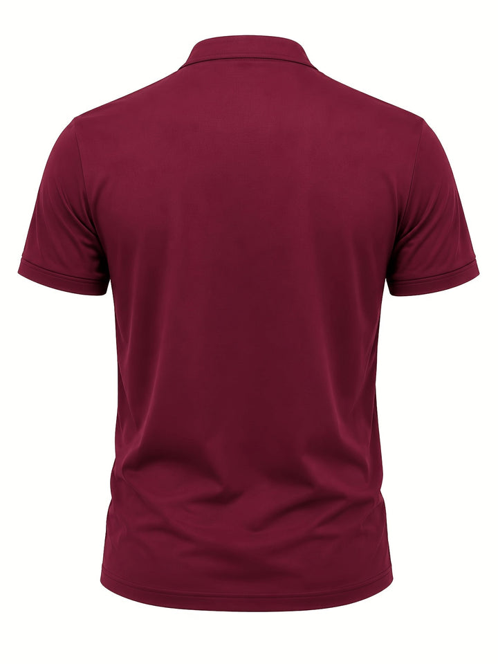 Men's Short Sleeve Stand Collar Shirt