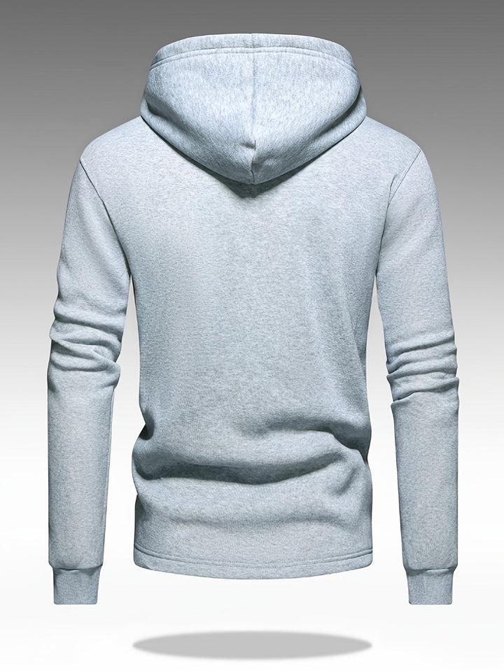 Men's Solid Knit Hoodie