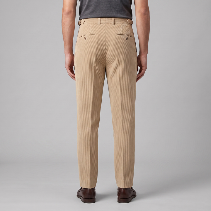 Men's Pleated Corduroy Pants