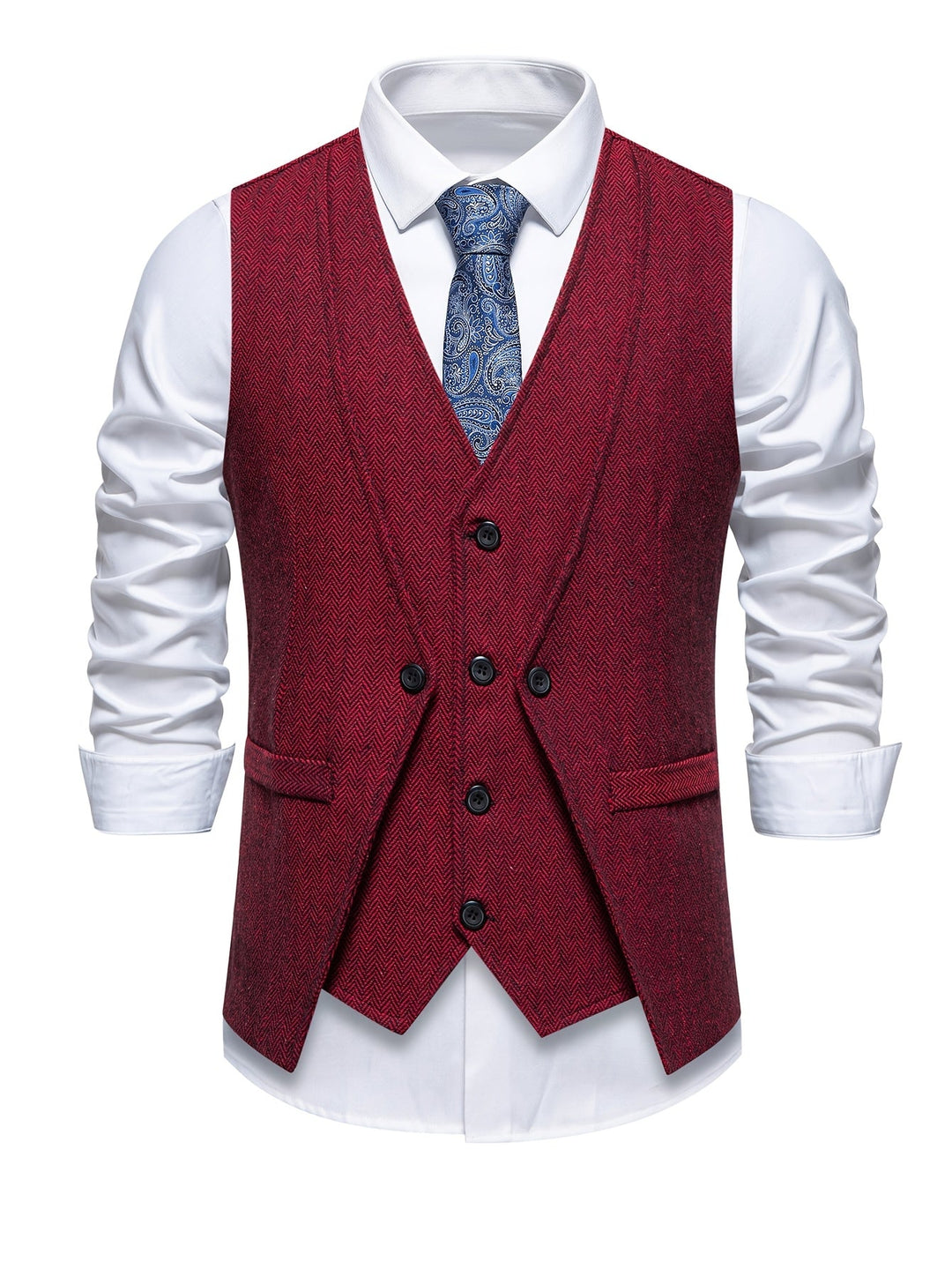 Men's Vintage Button Vest