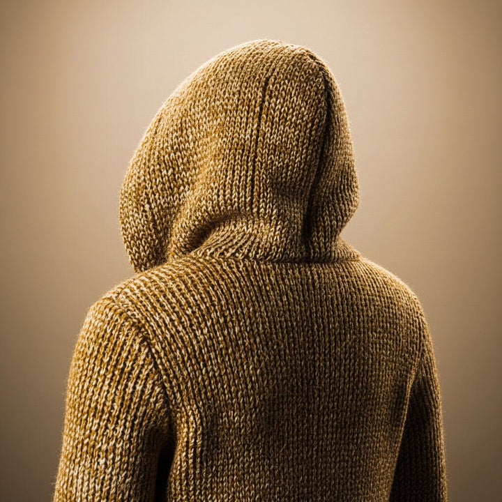 Adrian Wool Knit Hooded Cardigan