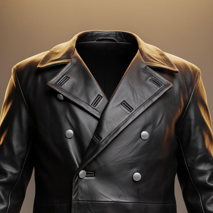 Otto Legacy Leather Overcoat