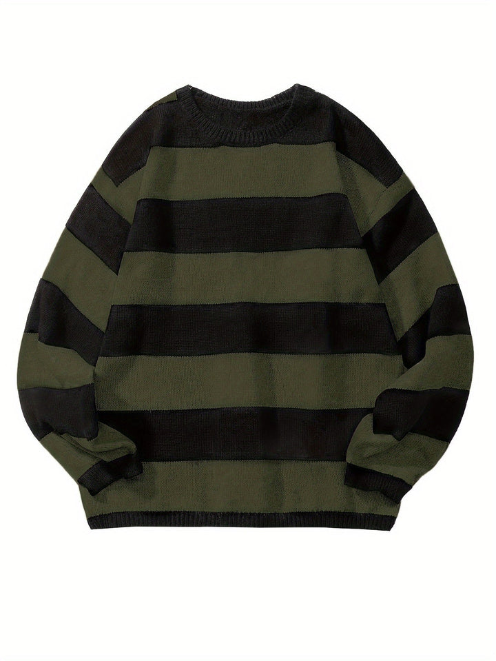 Men's Striped Knit PUllover