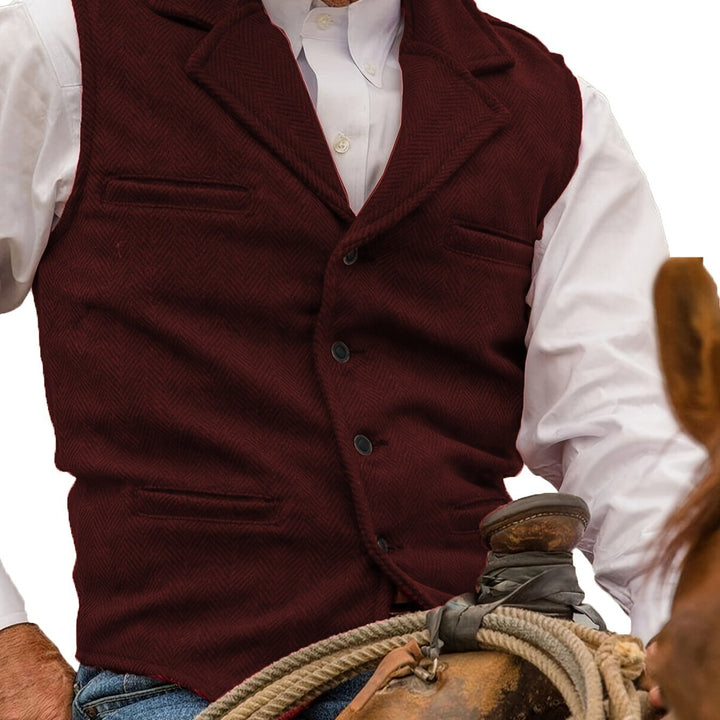 Men's Vintage Wool Blend Vest
