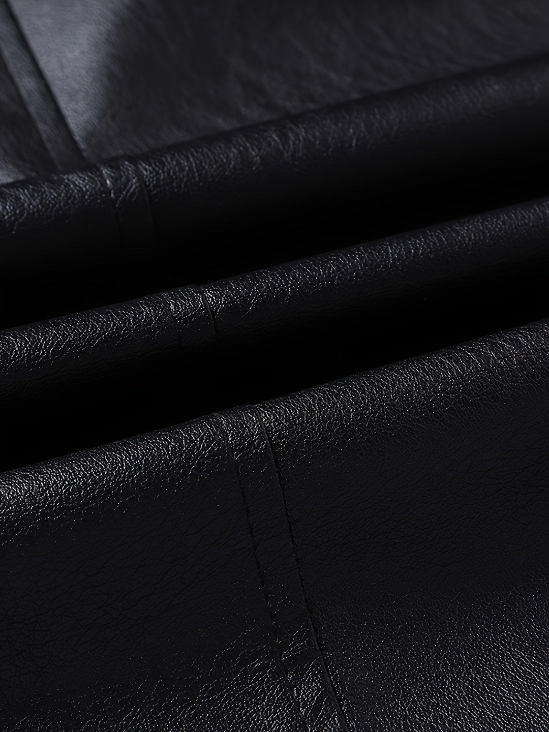 Men's PU Zip Bomber Jacket
