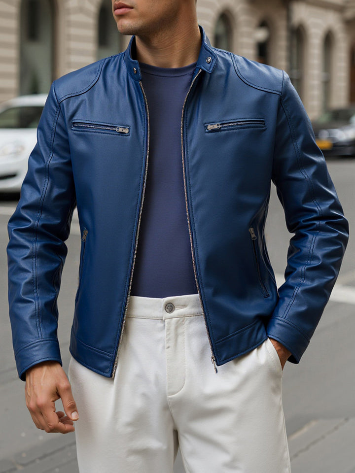 Men's Stand Collar Zip Coat