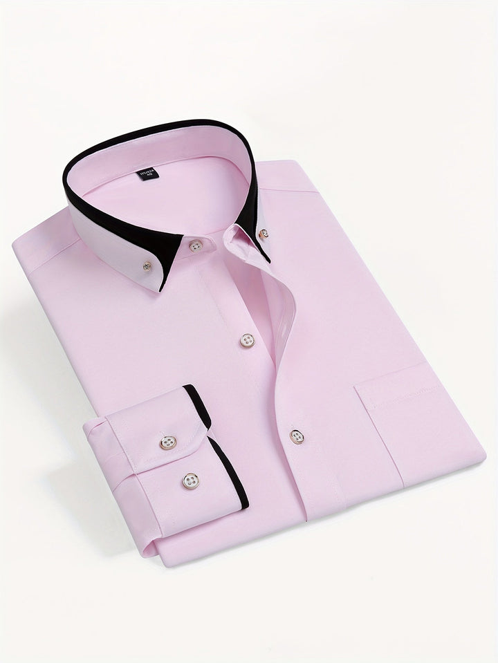 Men's Contrast Collar Shirt
