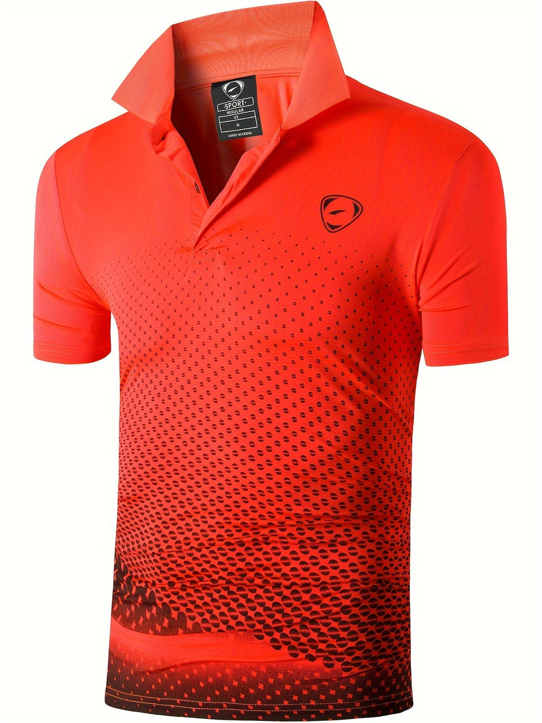 Men's Sport Print Polo Shirt
