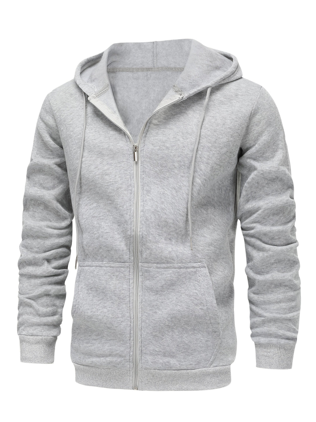 Men's Solid Zip Hoodie