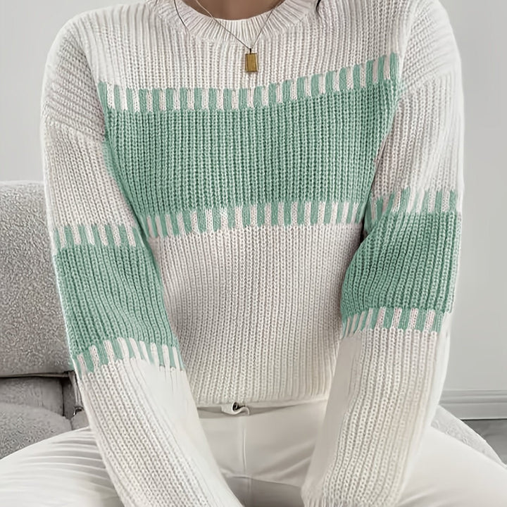 Adelaide | Color-Block Striped Sweater