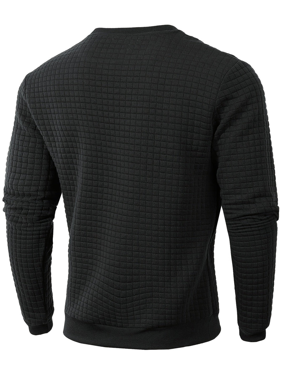 Men's Plaid Crew Neck Sweatshirt