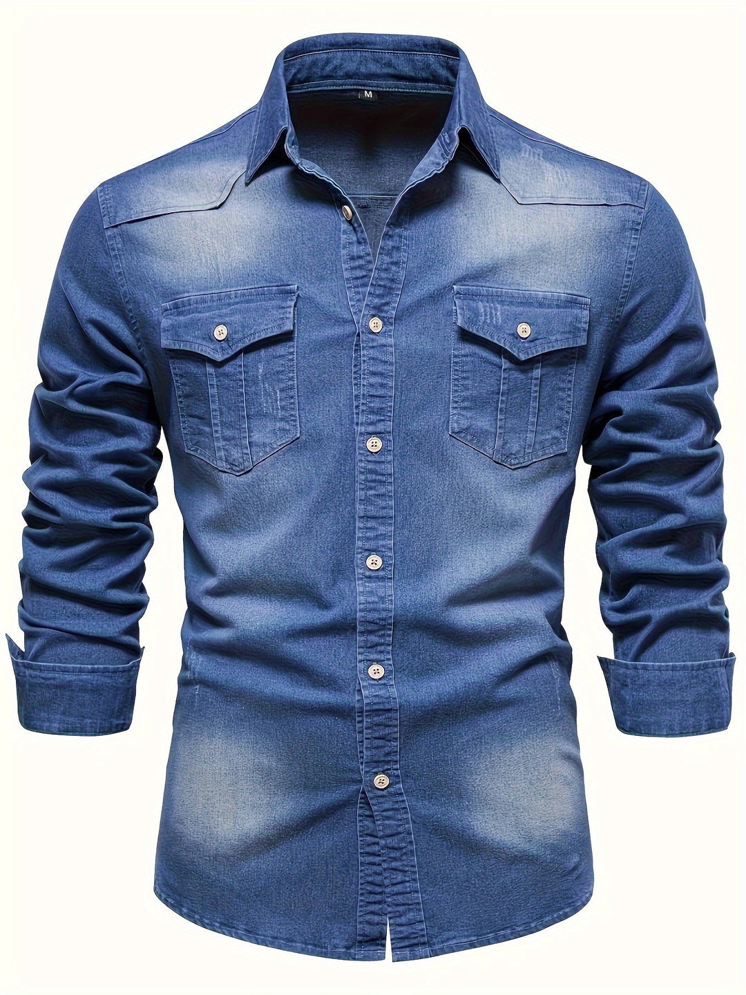 Men's Cotton Blend Denim Shirt