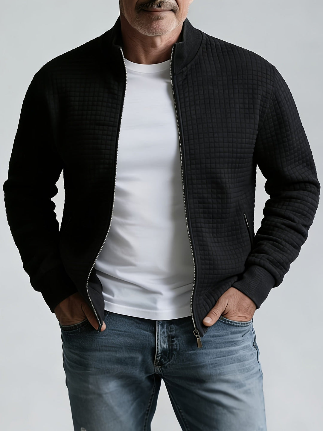 Men's Waffle Zip Jacket