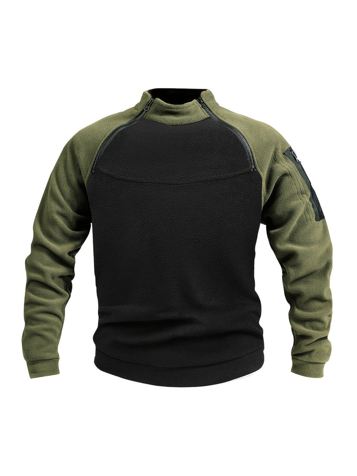 Nolan | Zip-Detail Mock-Neck Pullover