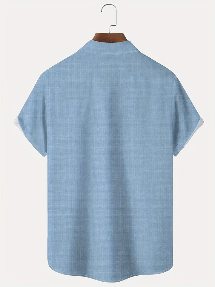 Men's Retro Print Shirt
