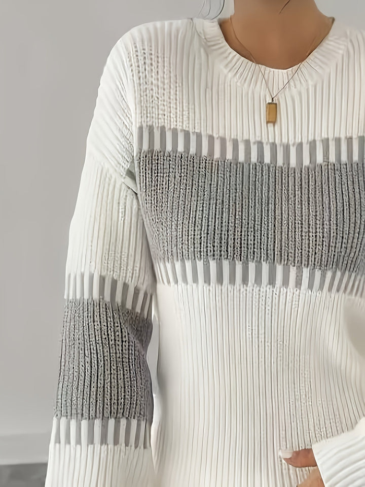 Adelaide | Color-Block Striped Sweater
