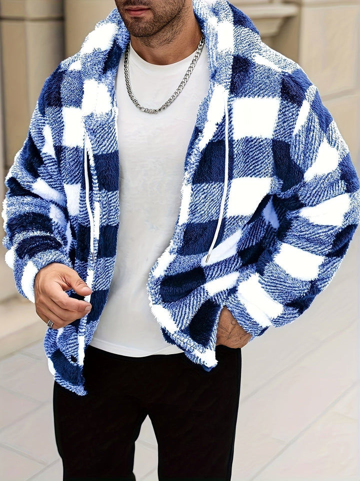 Men's Colourblock Hooded Jacket