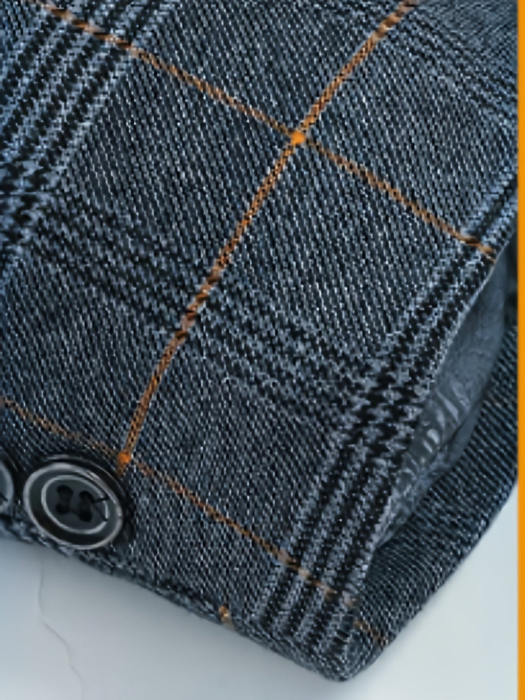 Men's Plaid Lapel Blazer