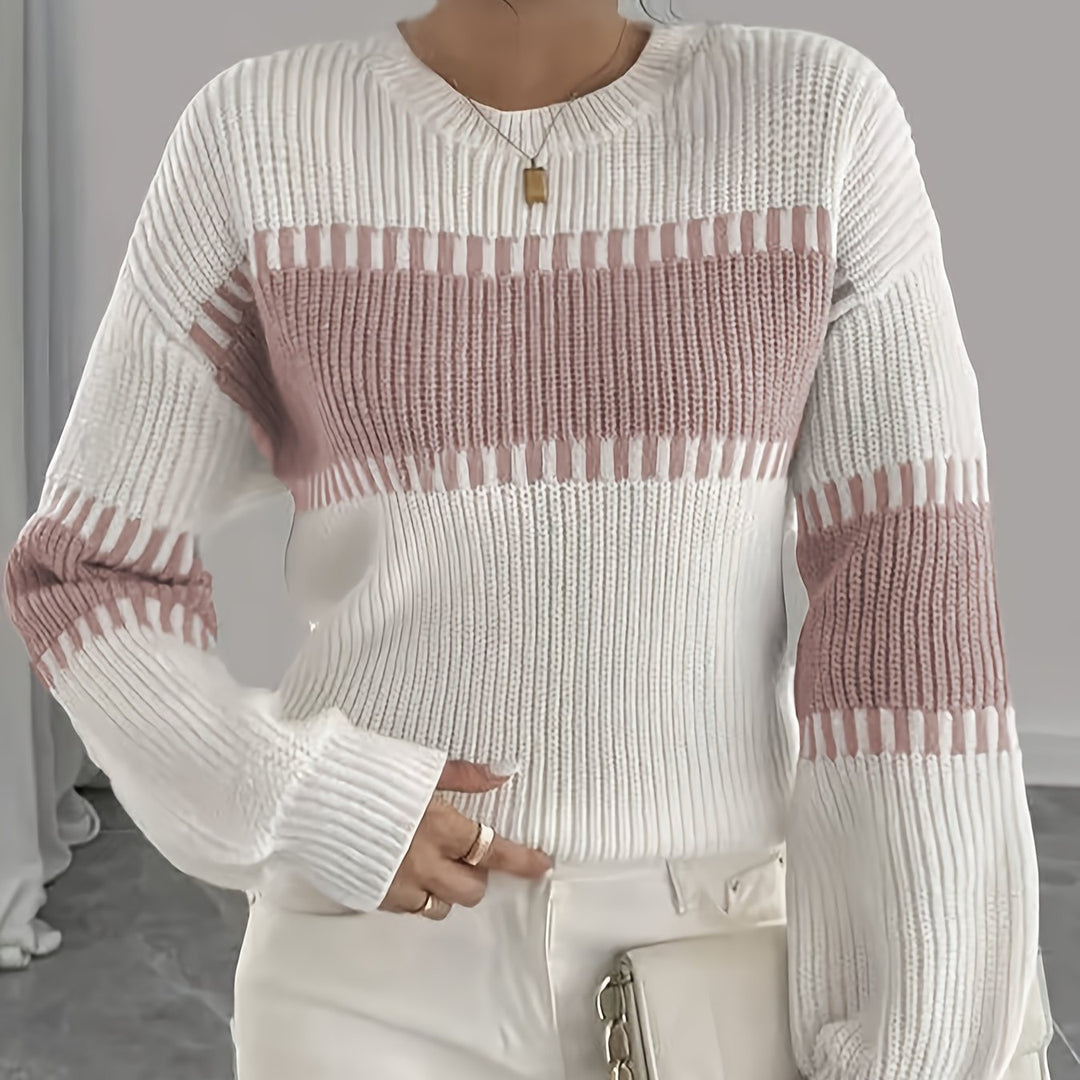 Adelaide | Color-Block Striped Sweater