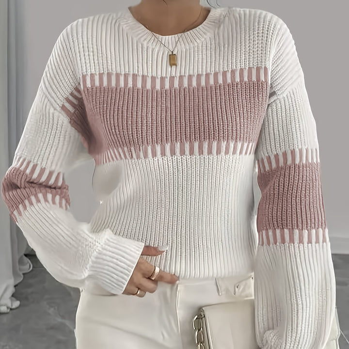 Adelaide | Color-Block Striped Sweater
