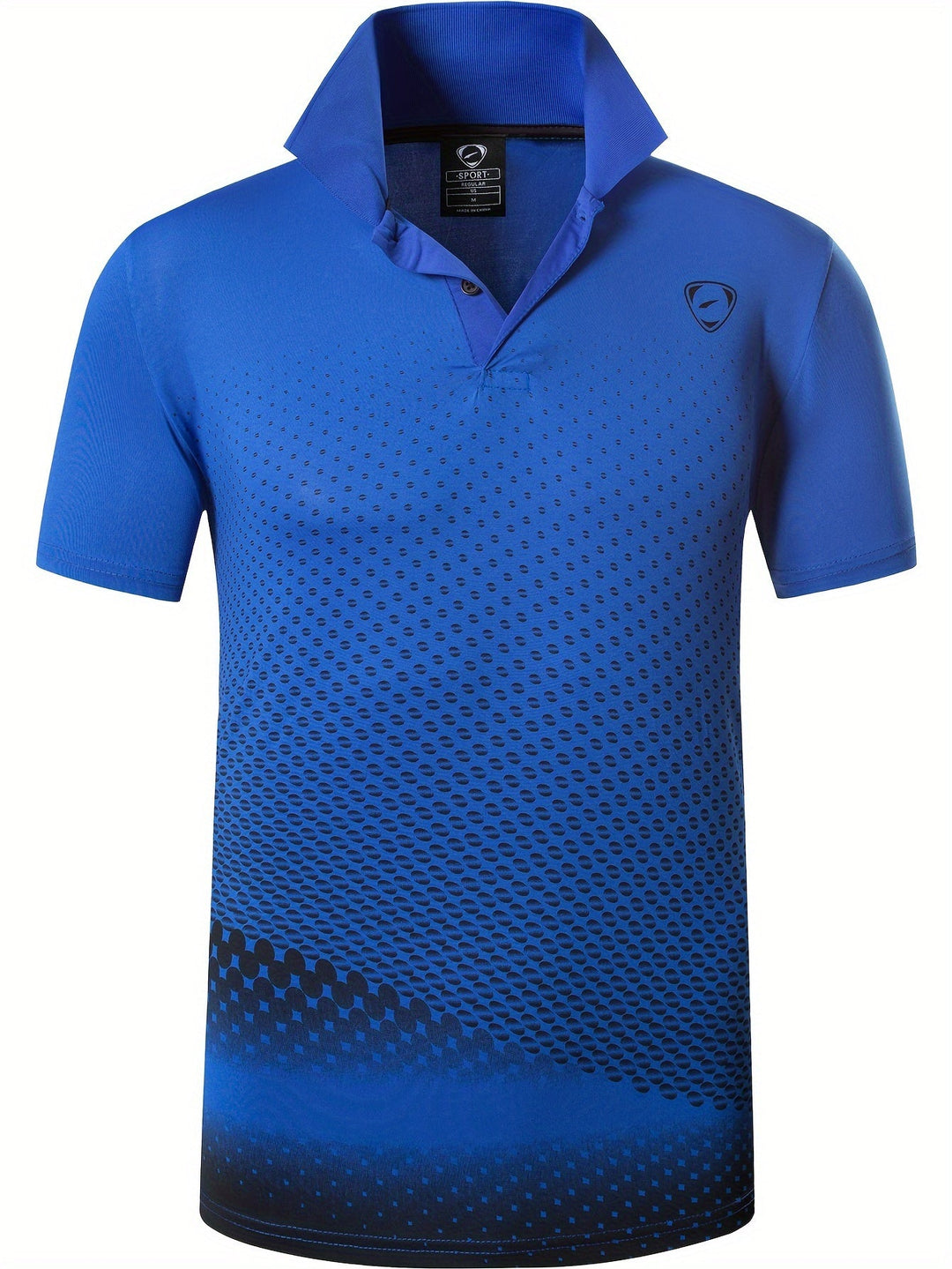 Men's Sport Print Polo Shirt