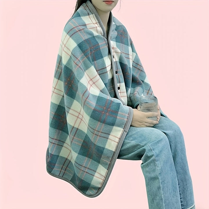 Linnea | Buttoned Wrap Shawl