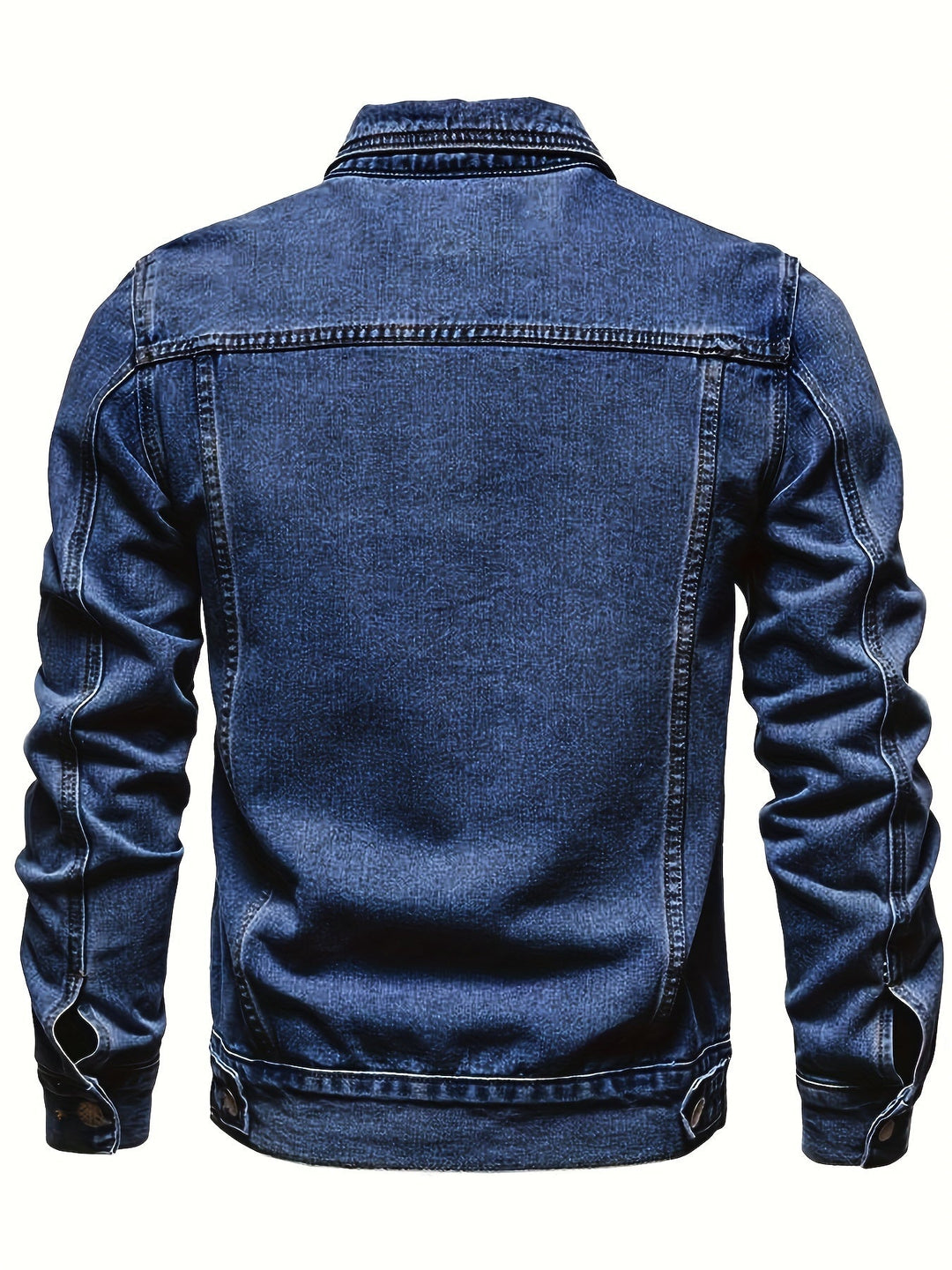 Men's Lapel Denim Jacket
