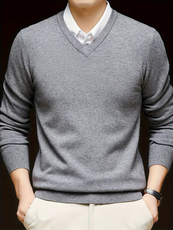 Men's Solid Rayon Sweater