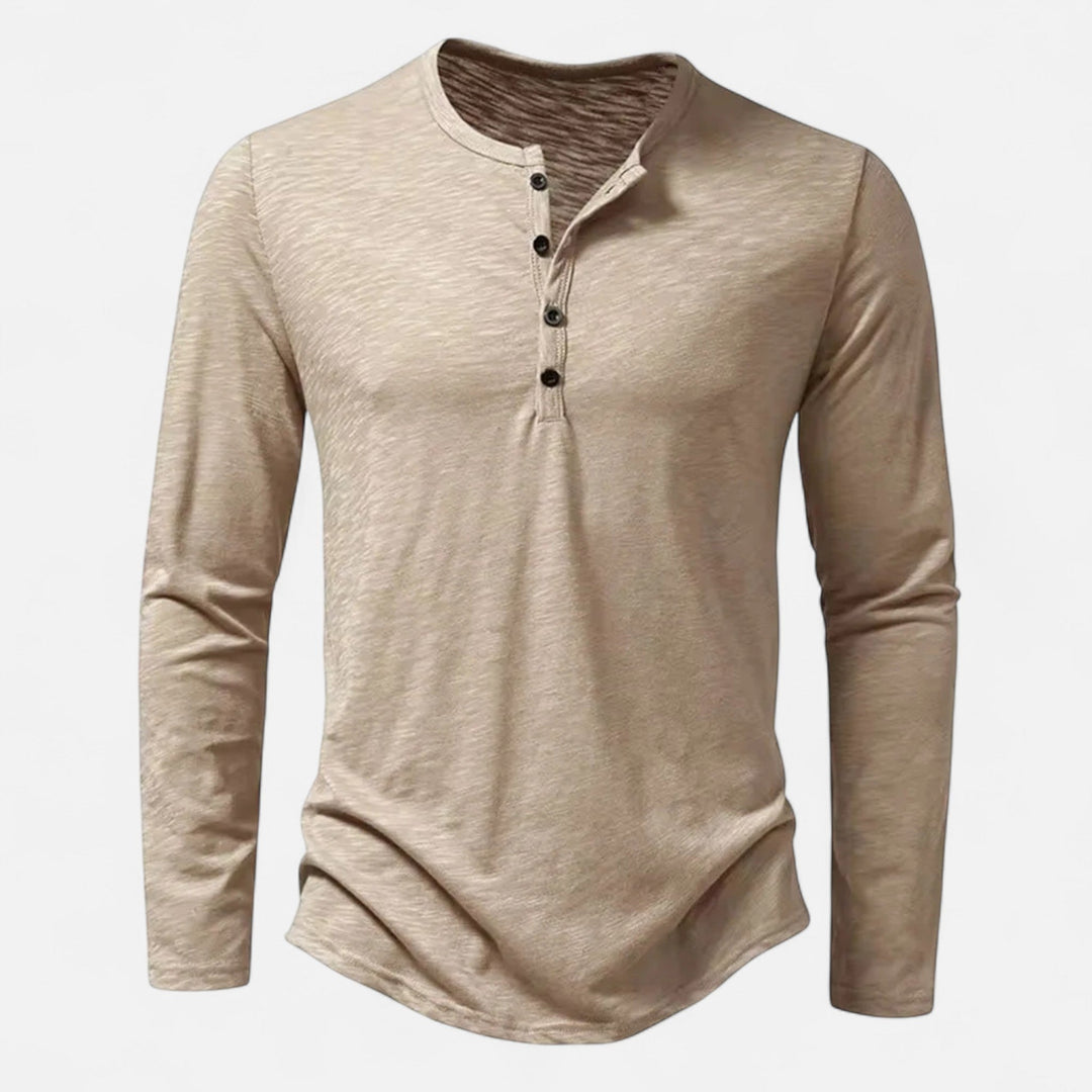 Men's Slim Fit Henley Shirt