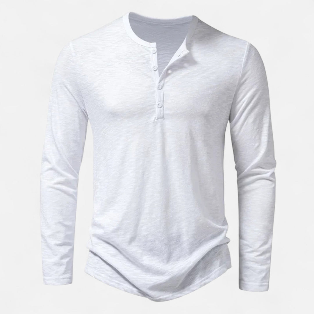 Men's Slim Fit Henley Shirt