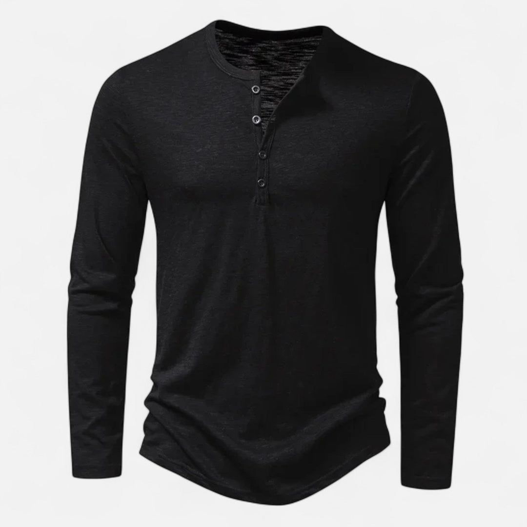 Men's Slim Fit Henley Shirt