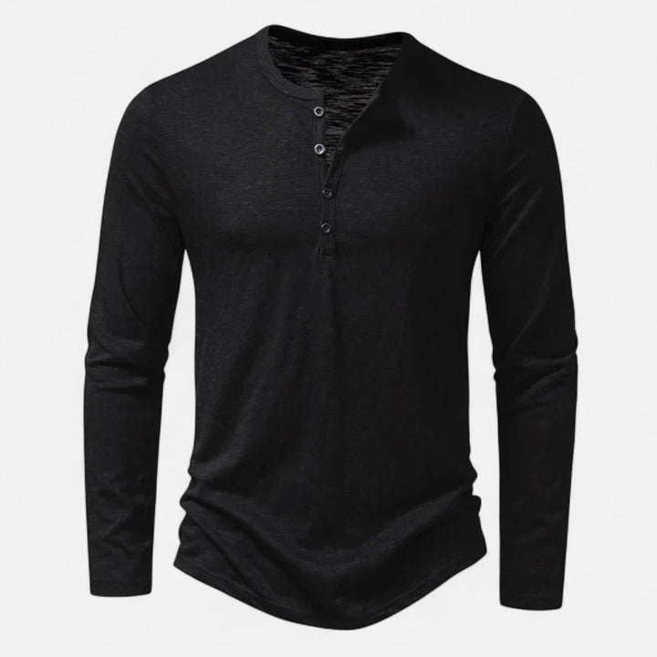 Men's Slim Fit Henley Shirt