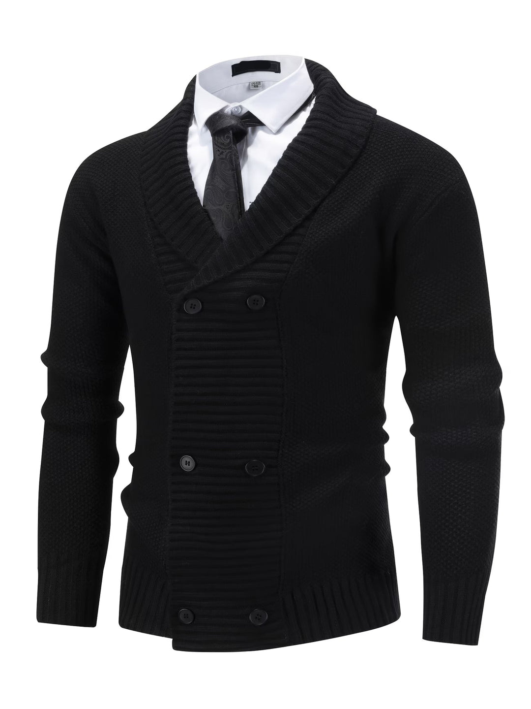 Men's Ribbed Knit Cardigan