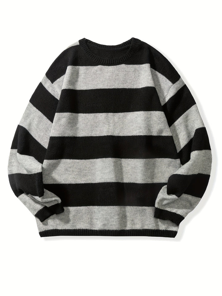 Men's Striped Knit PUllover