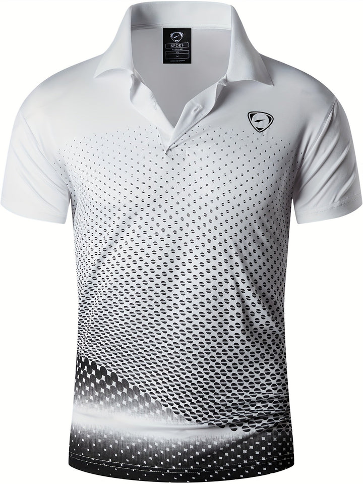Men's Sport Print Polo Shirt