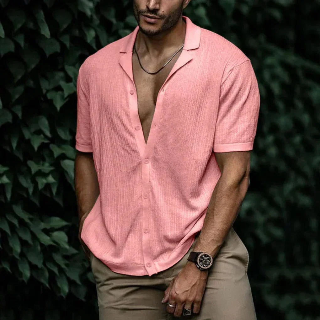 Men's Linen Knit Shirt
