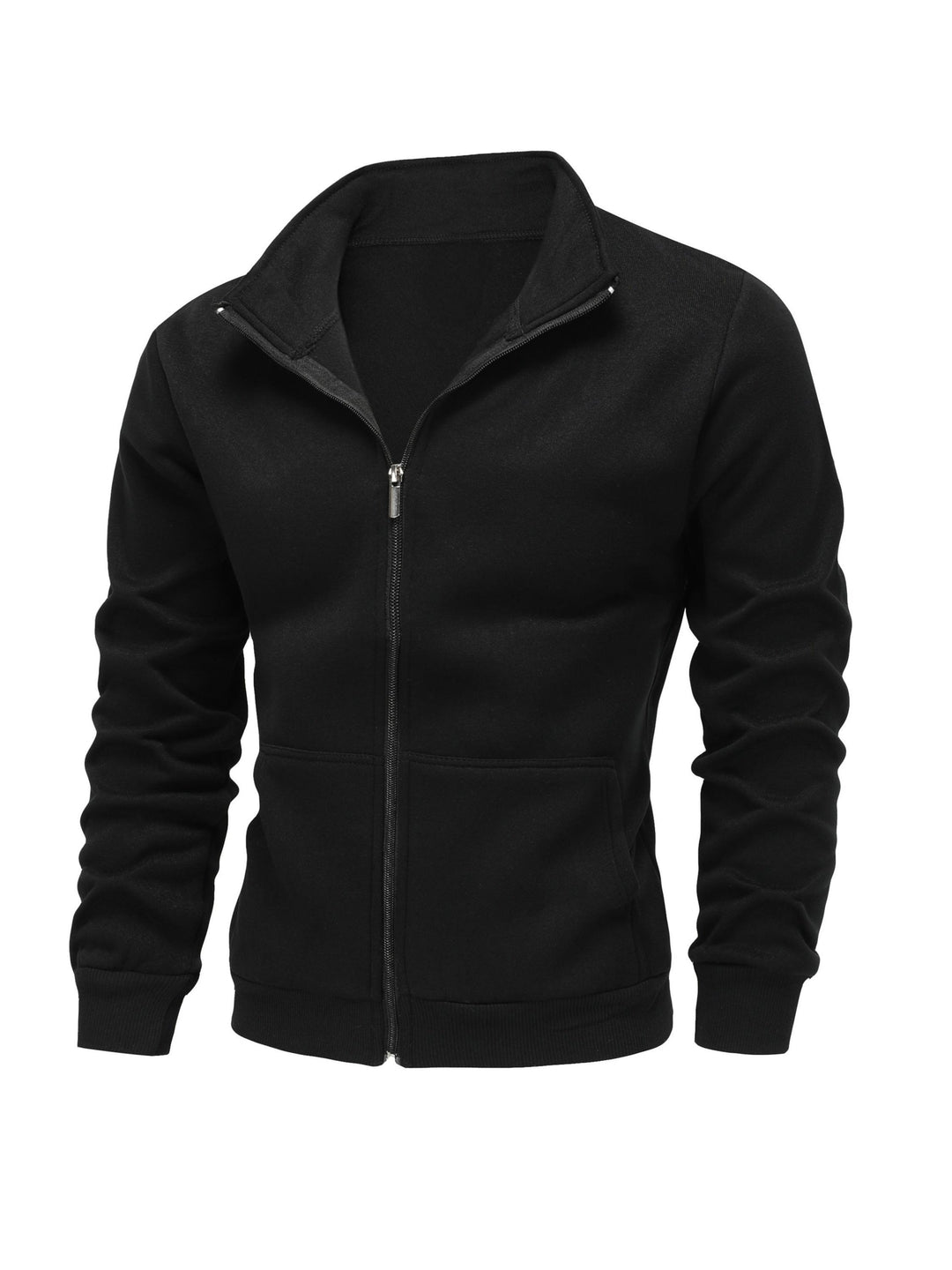 Men's High Neck Zip Hoodie