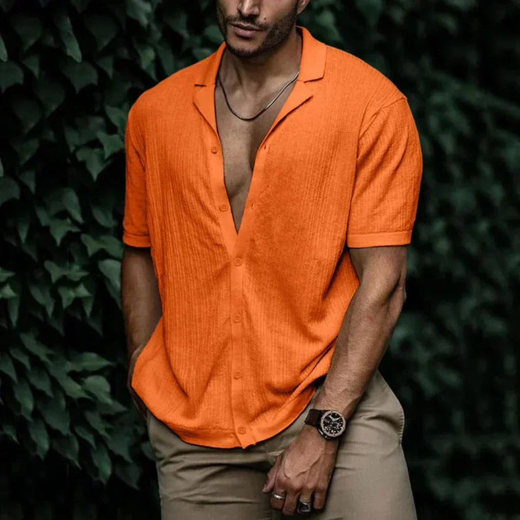 Men's Linen Knit Shirt