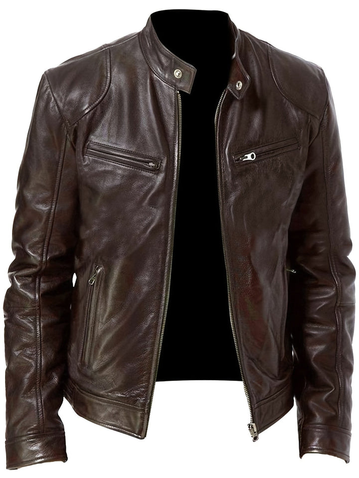 Men's Zip Motorcycle Jacket
