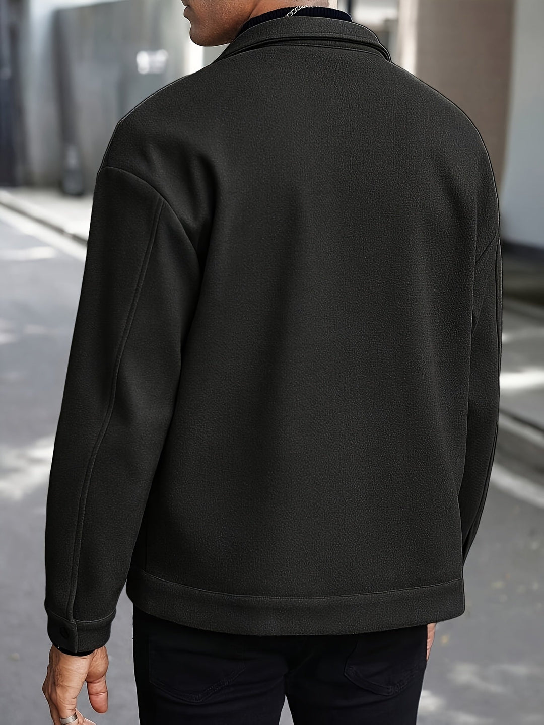 Men's Lapel Polyester Jacket