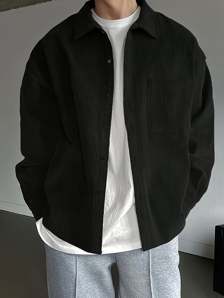 Men's Loose Lapel Shirt