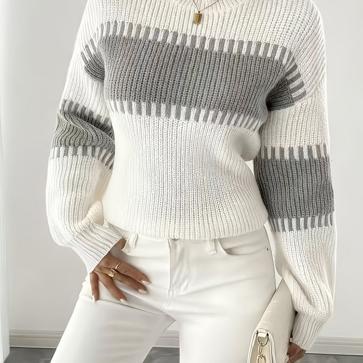 Adelaide | Color-Block Striped Sweater