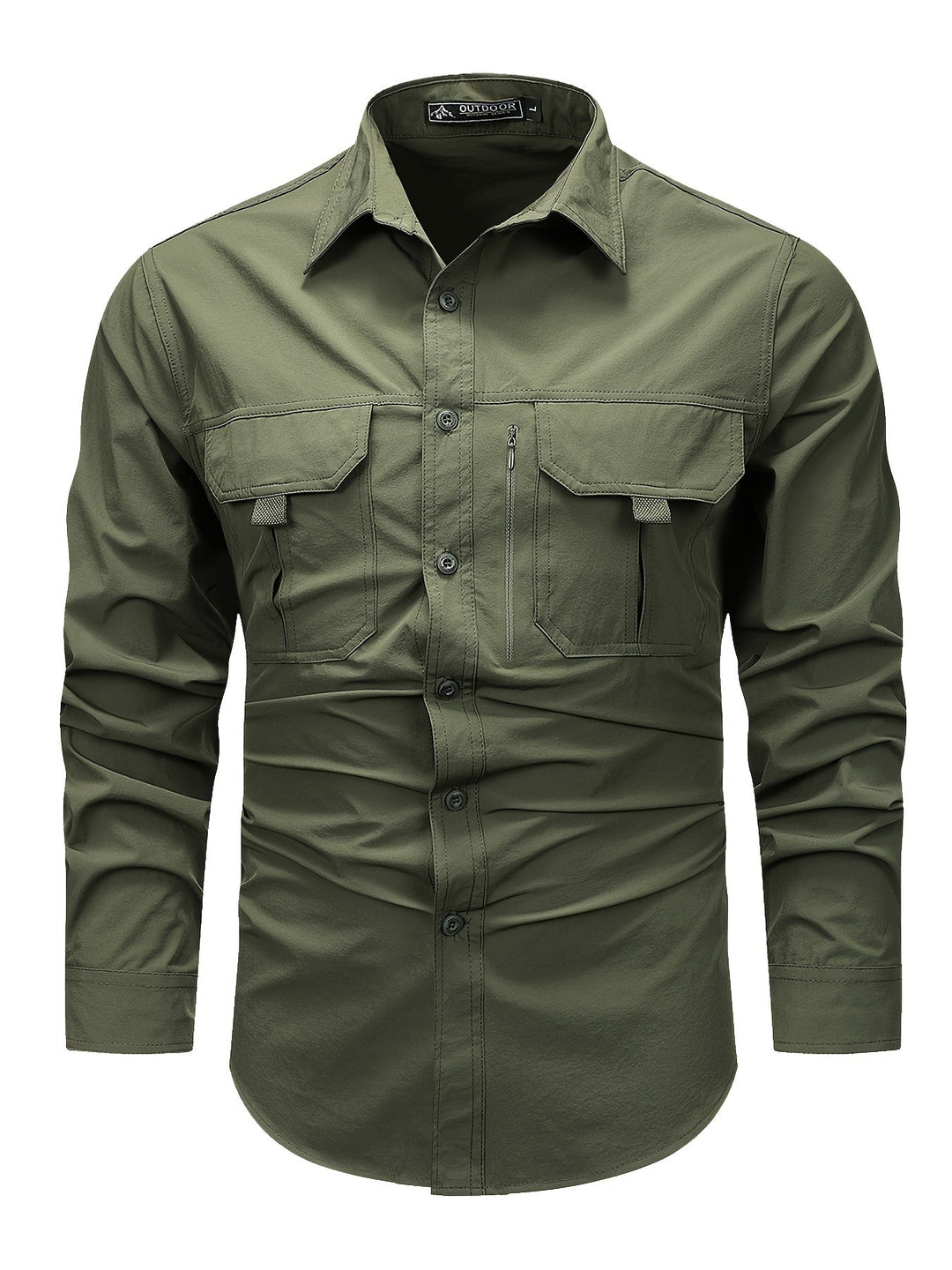 Men's Long Sleeve Cargo Shirt